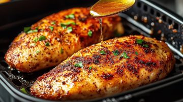 Air Fryer Chicken with Asparagus