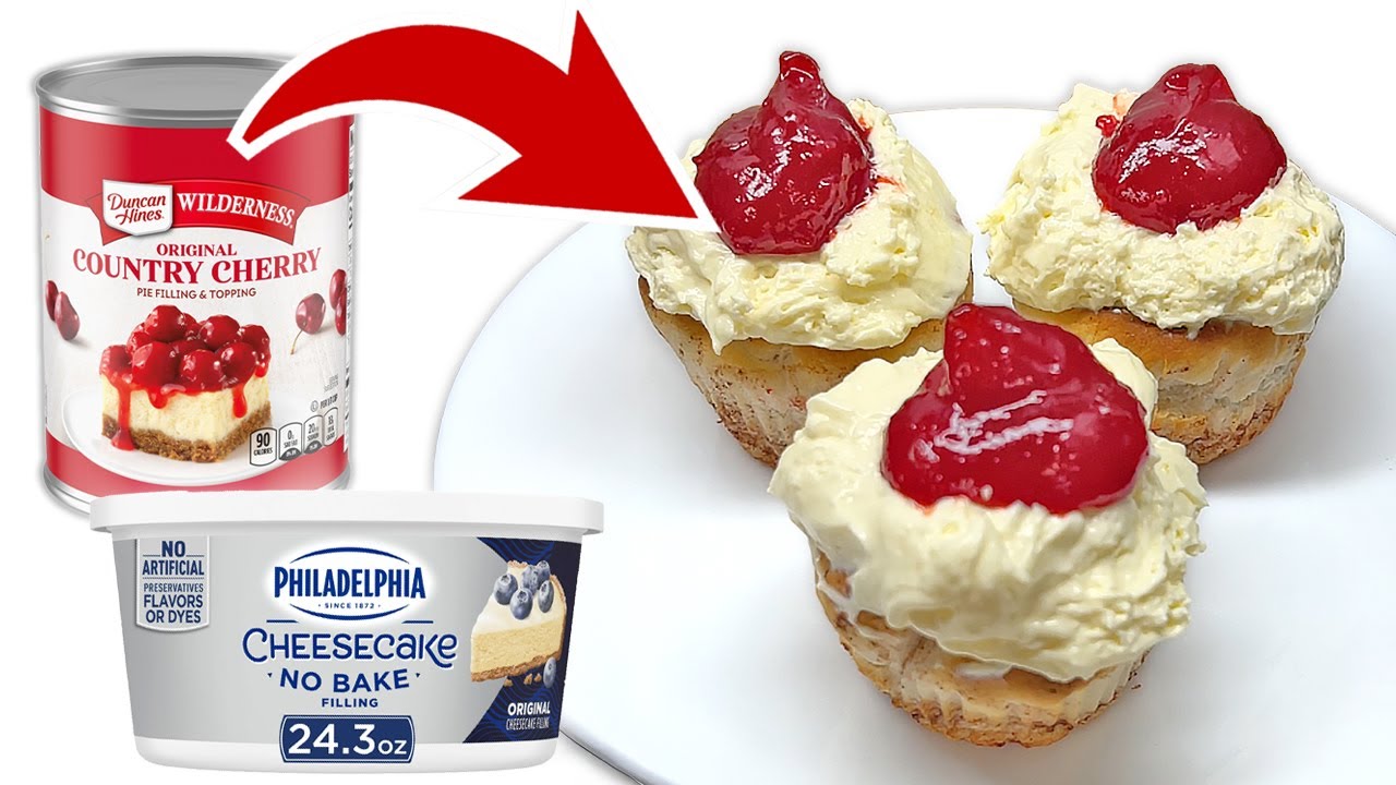 3 Ingredient Mini Cheesecakes - Pantry Vault