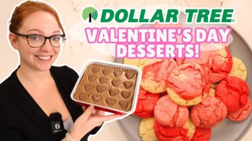 Dollar Tree Valentine's Day Treats! (Easy & Egg-Free Desserts!)