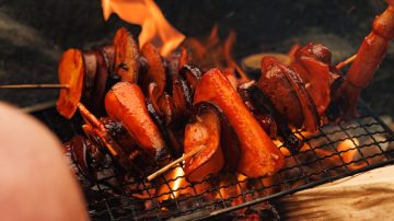 Korean Style BBQ Vegan Kebabs