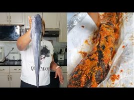 Grilled Catfish with Mediterranean Salad