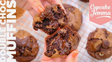Viral Double Chocolate Muffin Recipe & Tutorial