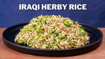 Tim Billa: Iraqi Persian Rice with Fresh Herbs and Broad Beans