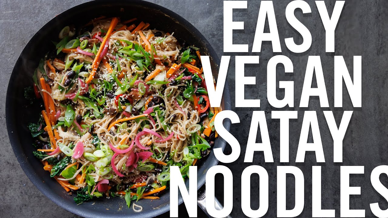 5 Minute Peanut Satay Noodles - Pantry Vault