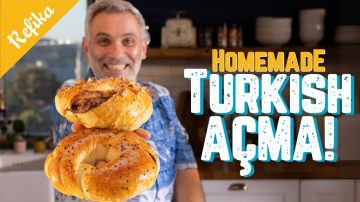 Homemade Turkish Traditional Pastry Açma Recipe
