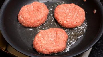 Juicy Burger and Rice Recipe