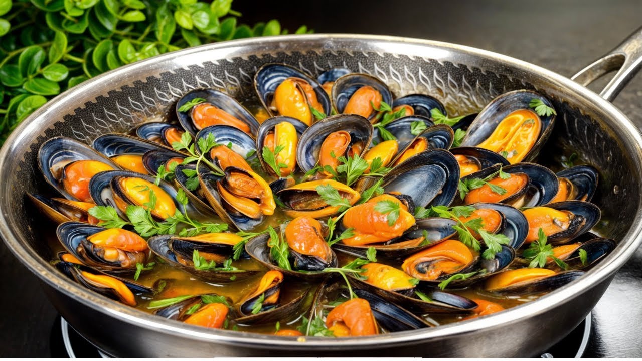 Mussels in Garlic White Wine Sauce with Rice - Pantry Vault