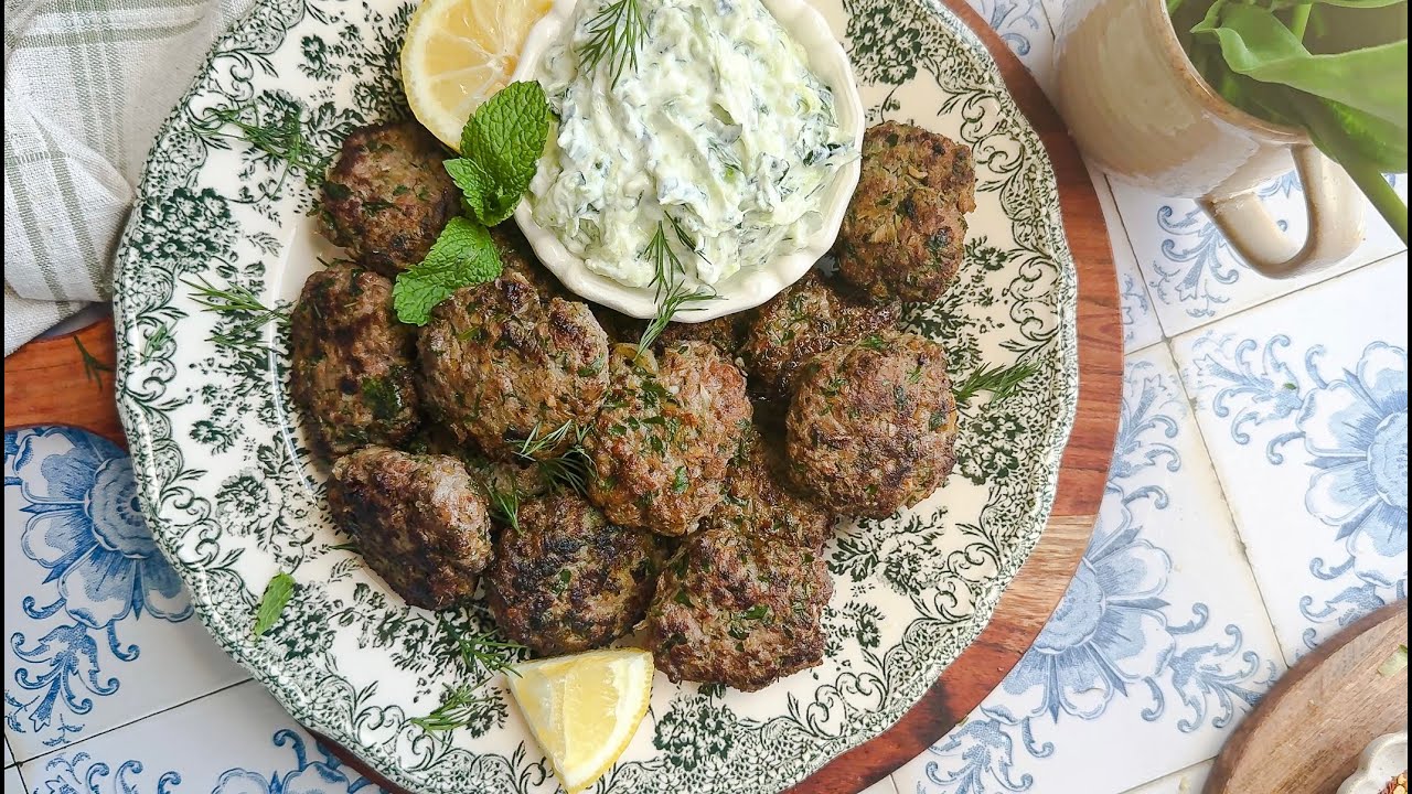 Greek Meatball Patties - Pantry Vault