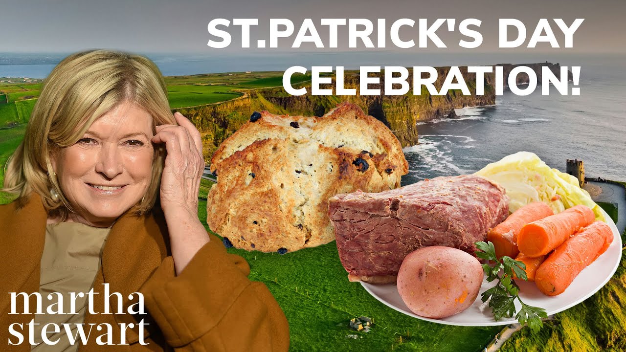 Martha’s St. Patrick's Day Celebration | Corned Beef, Barley Stew, Soda Bread, and Smashed Potatoes 