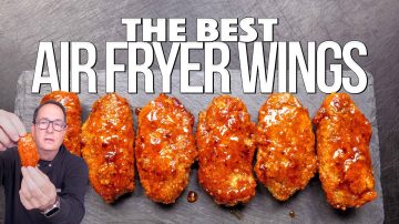 Crispy Air Fryer Hot Honey Butter Garlic Wings