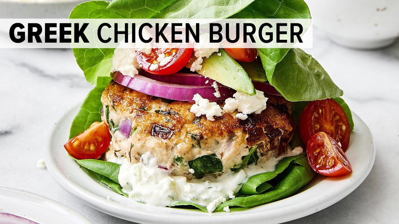 Greek Chicken Burgers - Pantry Vault