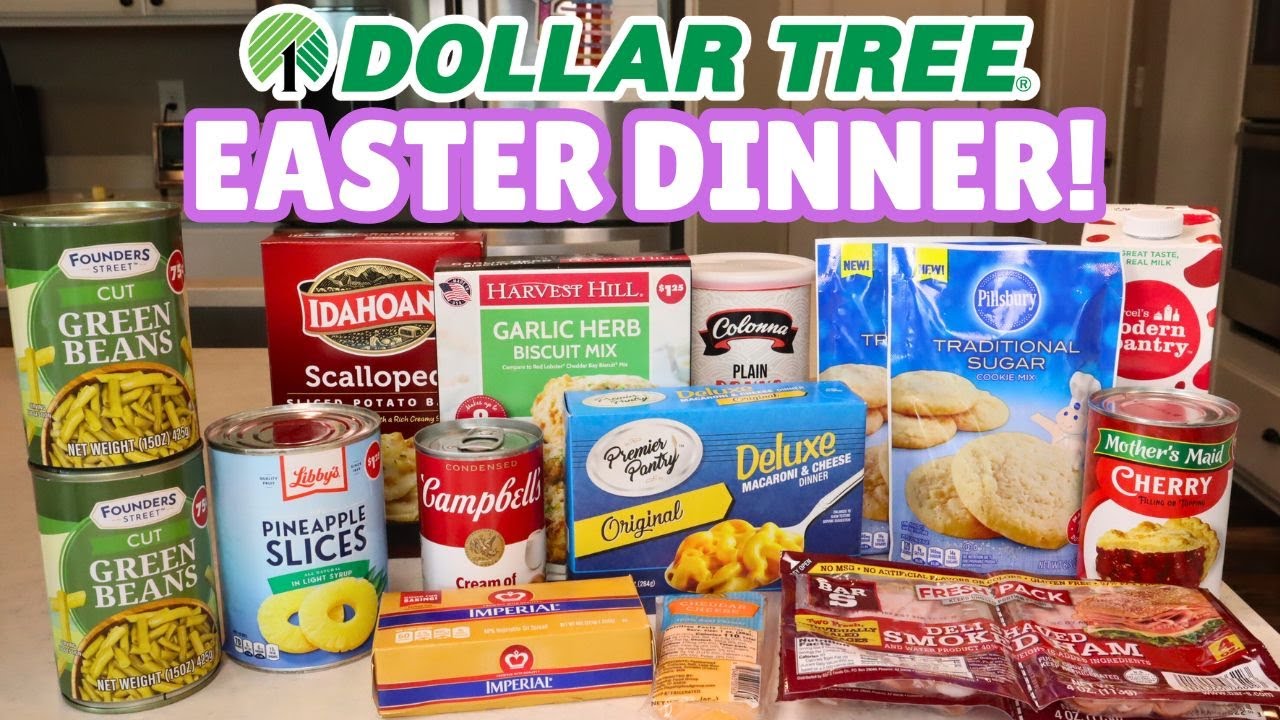$20 Easter Dinner Using ONLY Dollar Tree Ingredients! - Pantry Vault