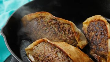 Lebanese Arayes: Meat Stuffed Pitas