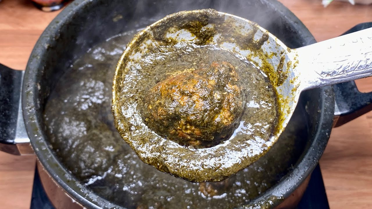 Handh Te Kofte | Dried Dandelion Leaves and Mutton Koftas - Pantry Vault
