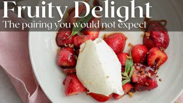 Balsamic Strawberries with Mascarpone Cream