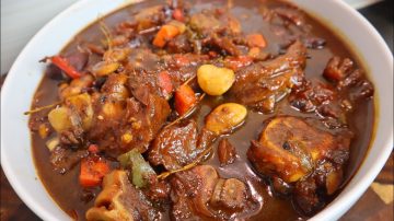 How To Make Jamaican Brown Stew Cow Foot With Butter Beans