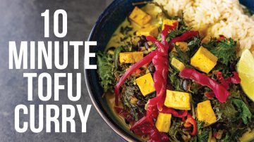 Tofu Curry Rice Bowl in 10 Minutes
