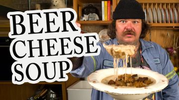 Matty's Favorite Pumpernickel & Beer Cheese Curd Soup
