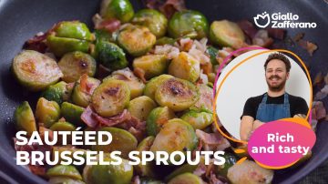 Sautéed Brussels Sprouts with Shallots and Speck