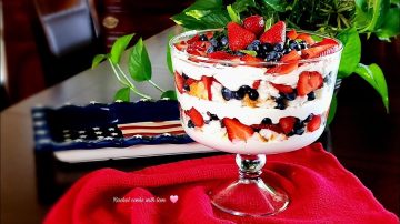 Berry Trifle for Fourth of July