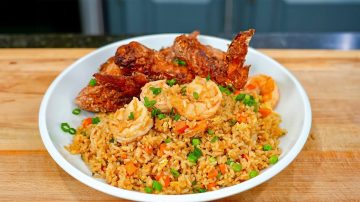 Chinese Take-Out Style Chicken Wings & Fried Rice Recipe