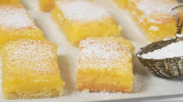 Lemon Shortbread Bars Recipe Demonstration & Joyofbaking.com