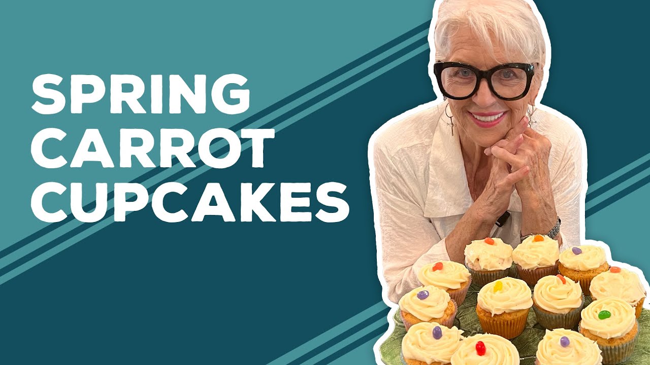 Spring Carrot Cupcakes Recipe | Easter Dessert Ideas - Pantry Vault