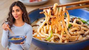 Creamy Umami Mushroom Noodle Soup