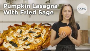 Pumpkin Lasagna with Fried Sage