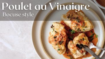 Chicken in Vinegar Sauce Bocuse Style