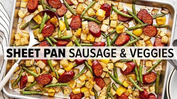 The Easiest Sausage Sheet Pan Meal with Cajun Flavor