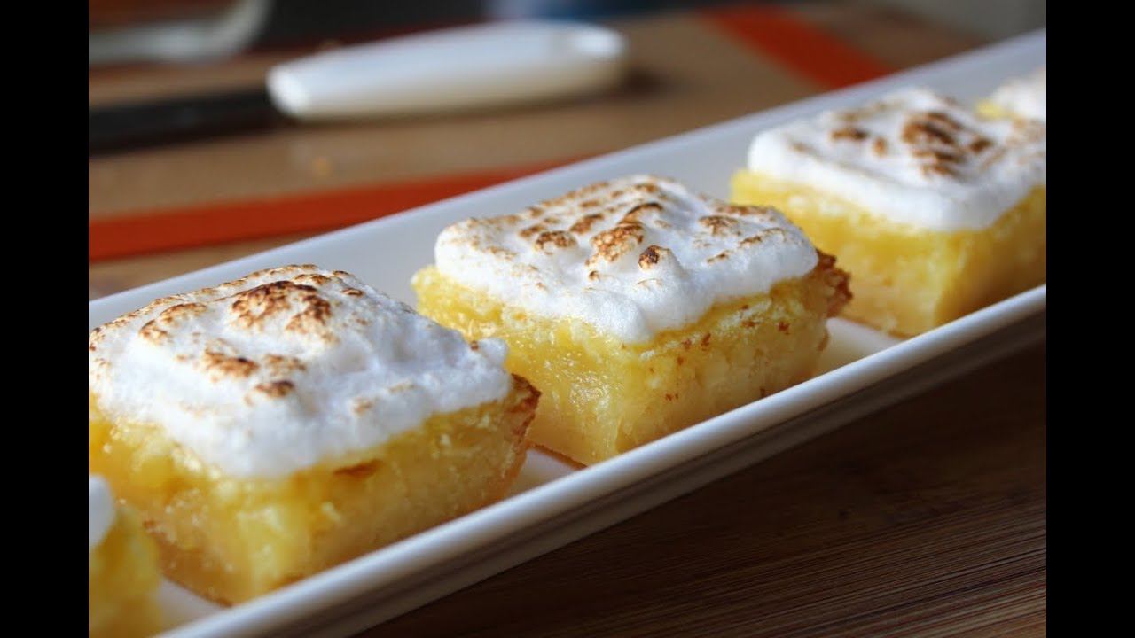 Lemon Bars - Easy Lemon Meringue Bars Recipe - Pantry Vault