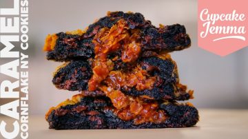 Caramel Cornflake Brownie New York Cookie Recipe
