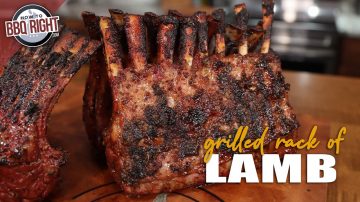 Grilled Rack of Lamb with Habanero Pepper Jelly Glaze
