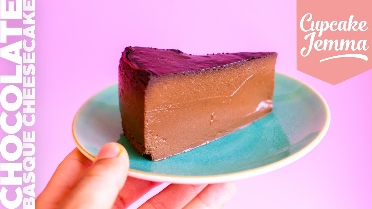 Chocolate Basque Cheesecake Recipe & Tutorial - Pantry Vault