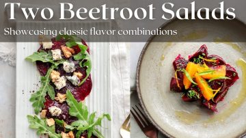 Beetroot Salad with Gorgonzola and Orange
