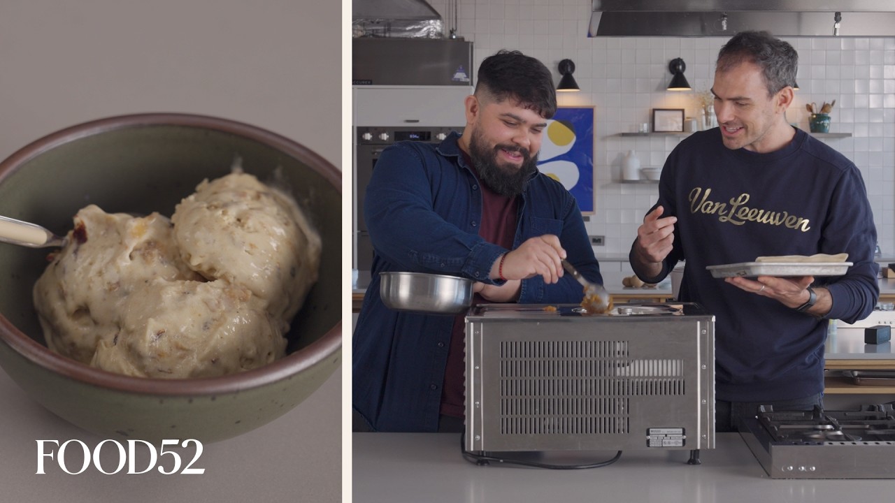 Latke Ice Cream with Caramelized Onions and Apple Compote - Pantry Vault