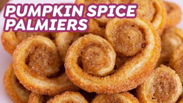 Pumpkin Spice Palmiers a.k.a. Elephant Ear Cookies