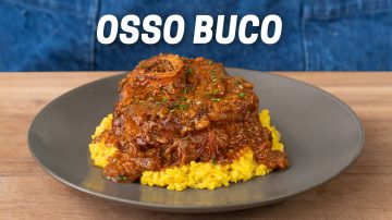 Braised Veal Shanks with Saffron Risotto